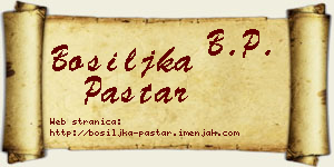 Bosiljka Paštar vizit kartica